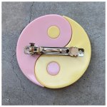 画像2: The Skips Yin yang barrette pink&yellow (2)