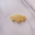 画像1: ☆Sale除外⭐︎The Skips  candy hearts バレッタ yellow marble (1)